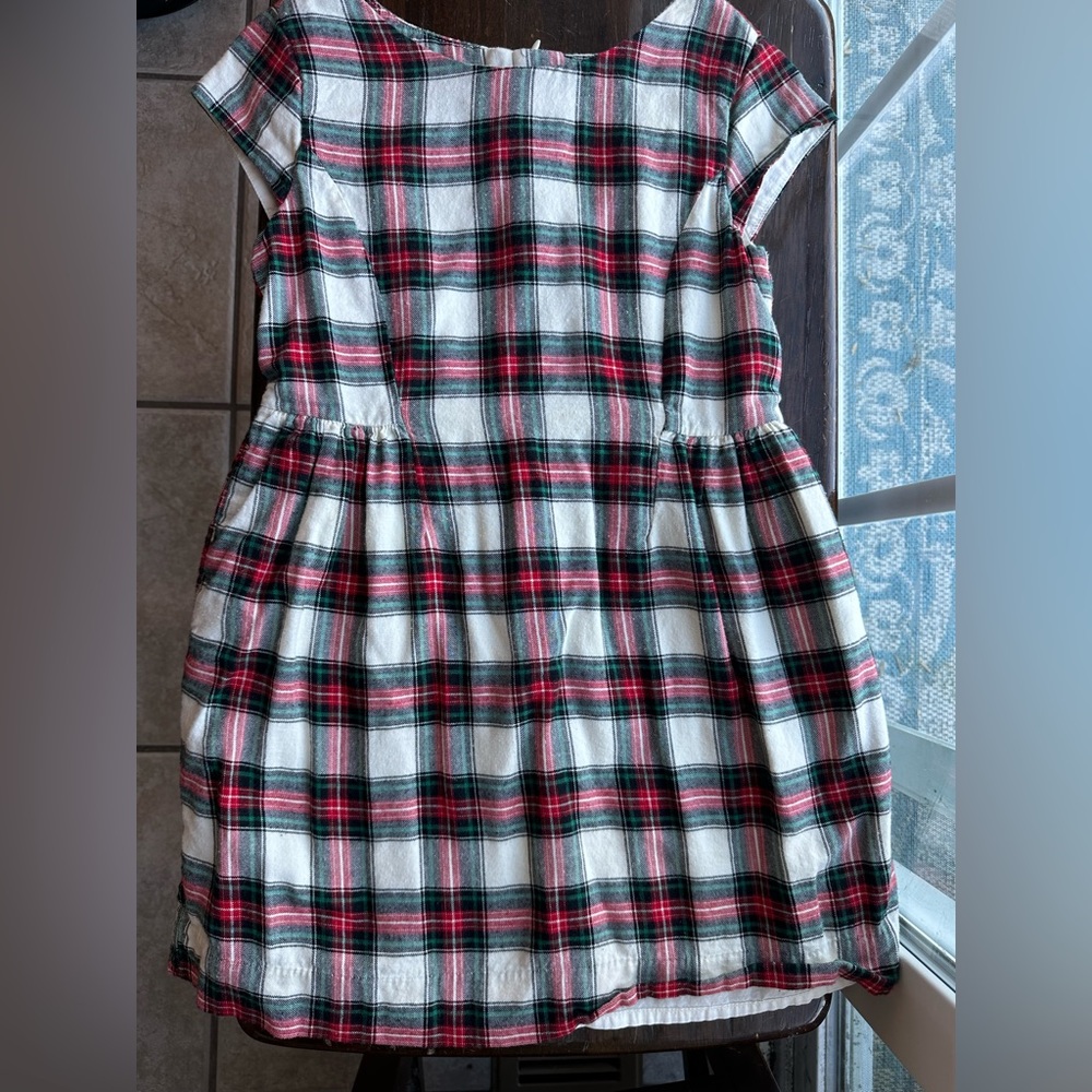 Gap kids: girl plaid print dress (barely used)